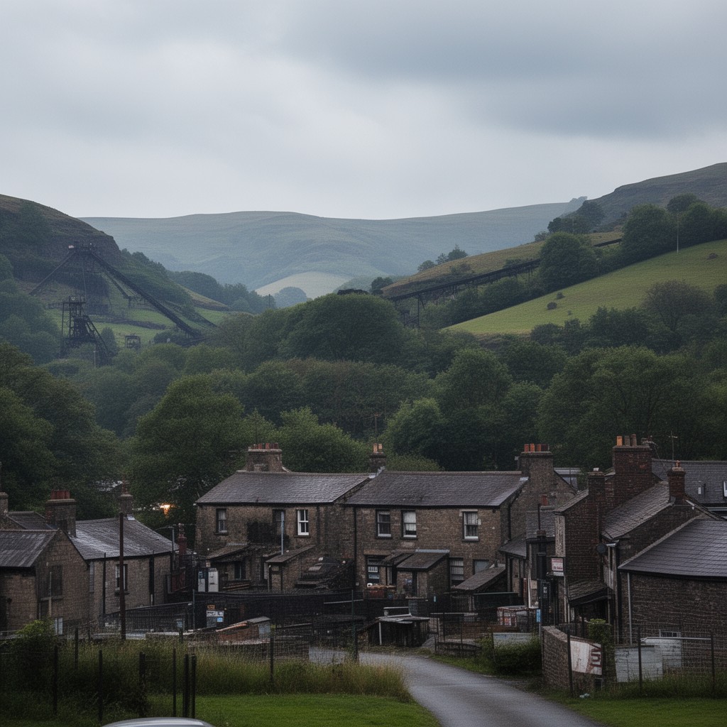 AI-generated illustration of Rhondda Cynon Taf