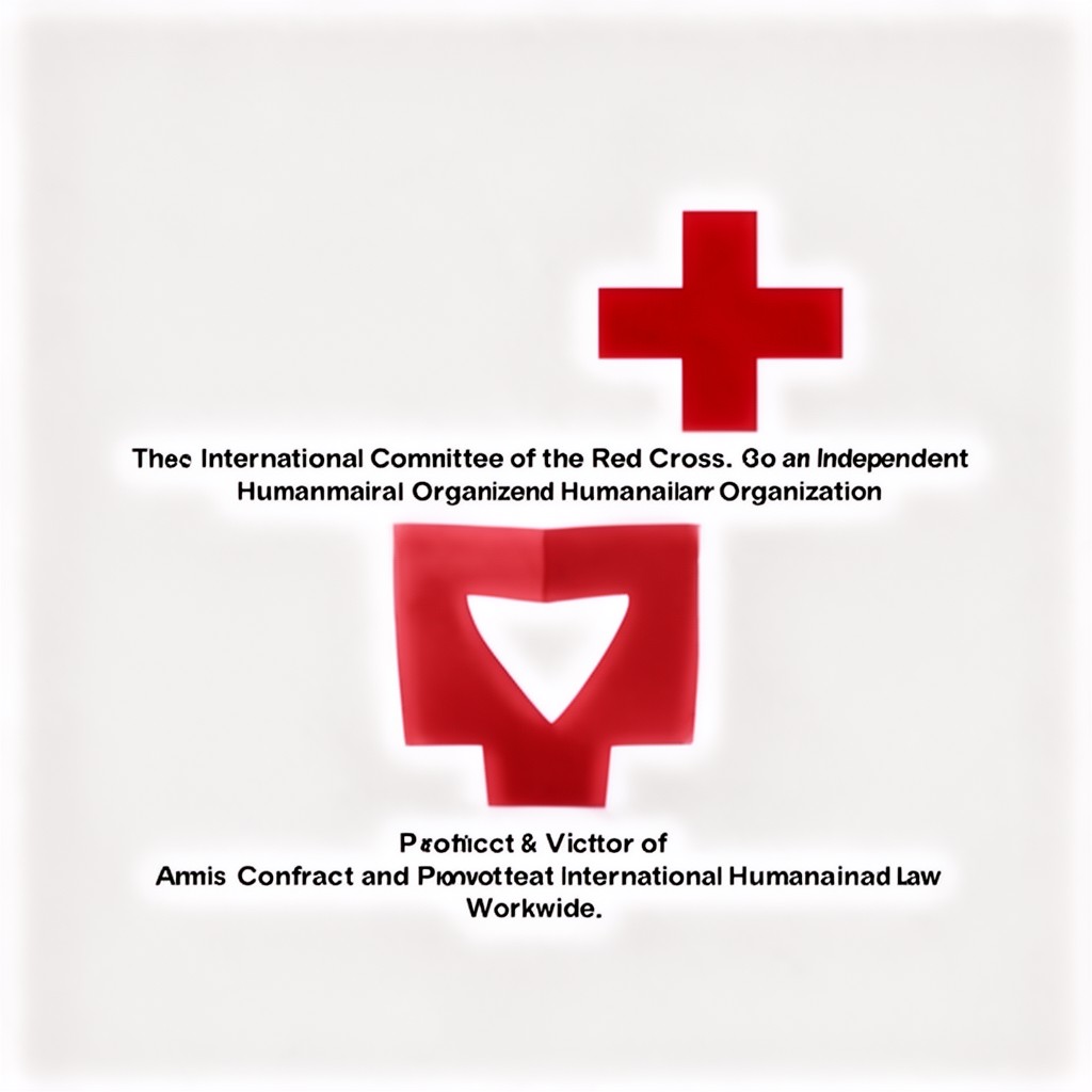 AI-generated illustration of International Committee of the Red Cross