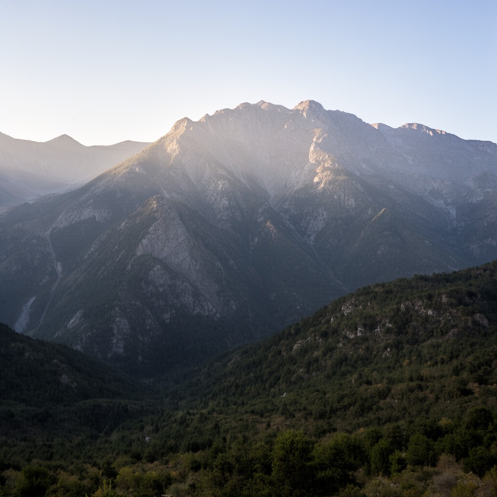 AI-generated illustration of Pindus Mountains