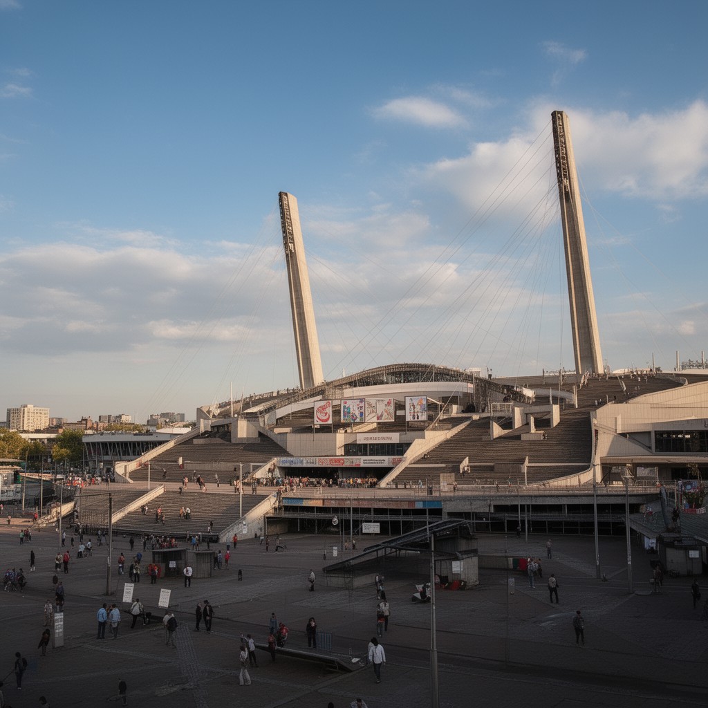 AI-generated illustration of Olympic Stadium