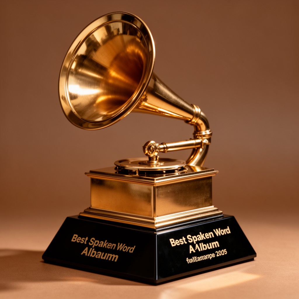 AI-generated illustration of Grammy Award for Best Spoken Word Album