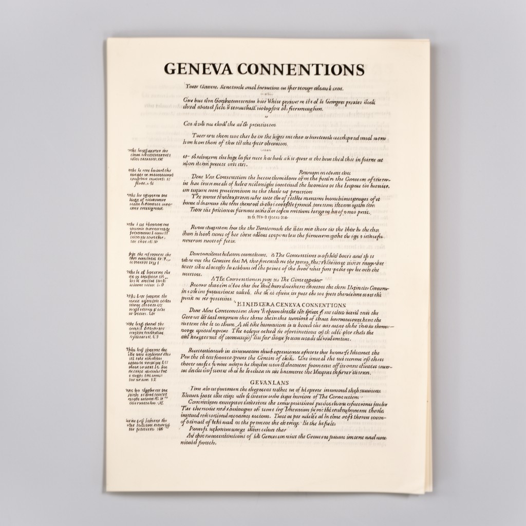 AI-generated illustration of Geneva Conventions