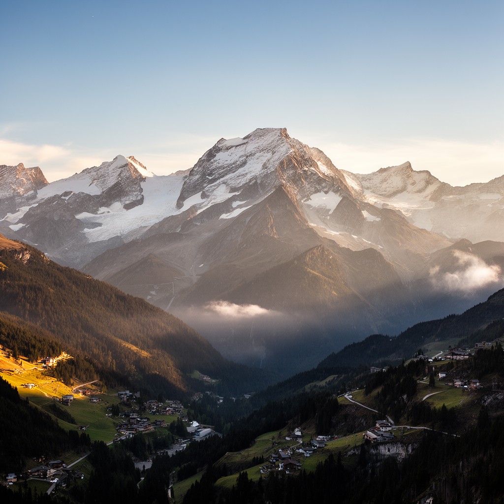 AI-generated illustration of Alps region
