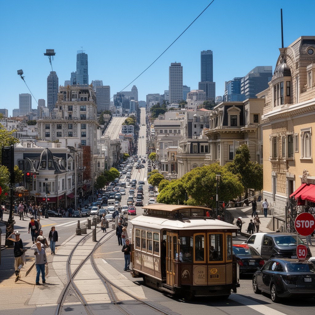 AI-generated illustration of Nob Hill