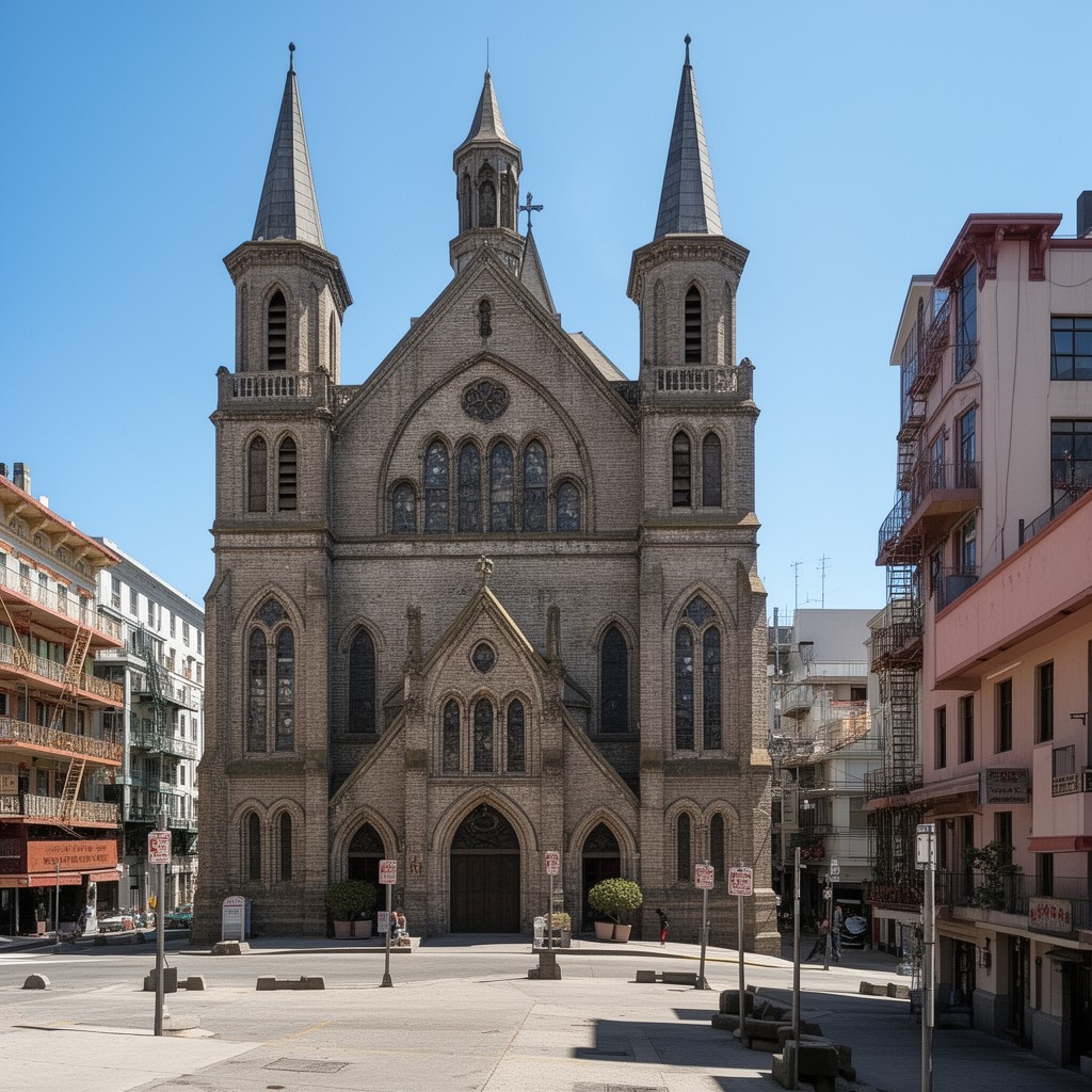 AI-generated illustration of Old St. Mary’s Cathedral