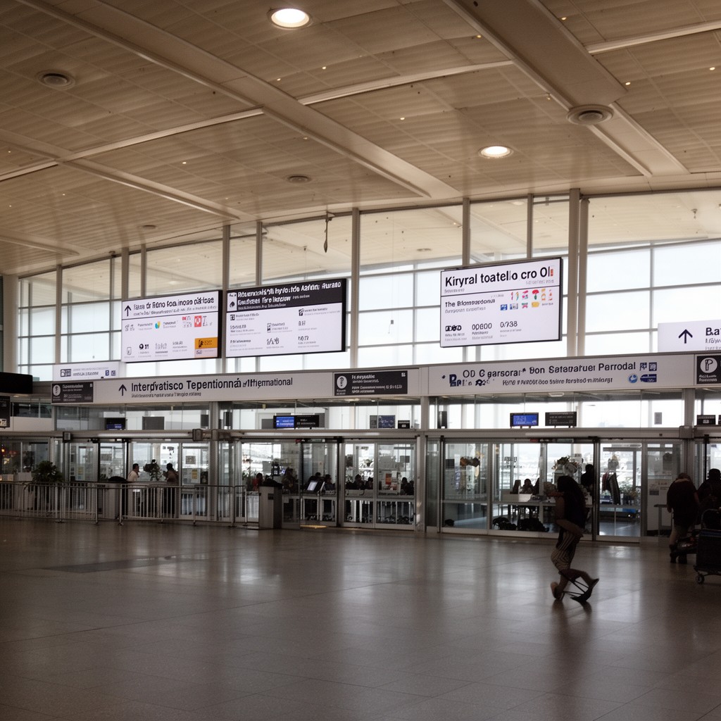 AI-generated illustration of International Terminal