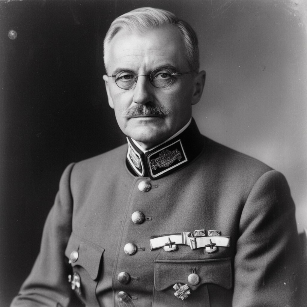 AI-generated illustration of Paul von Hindenburg