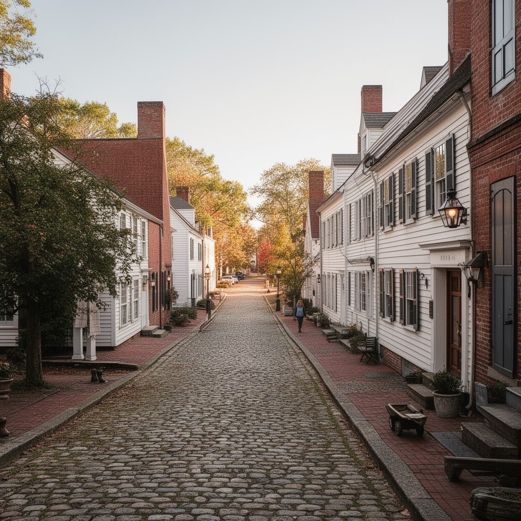 AI-generated illustration of Plymouth Center Historic District