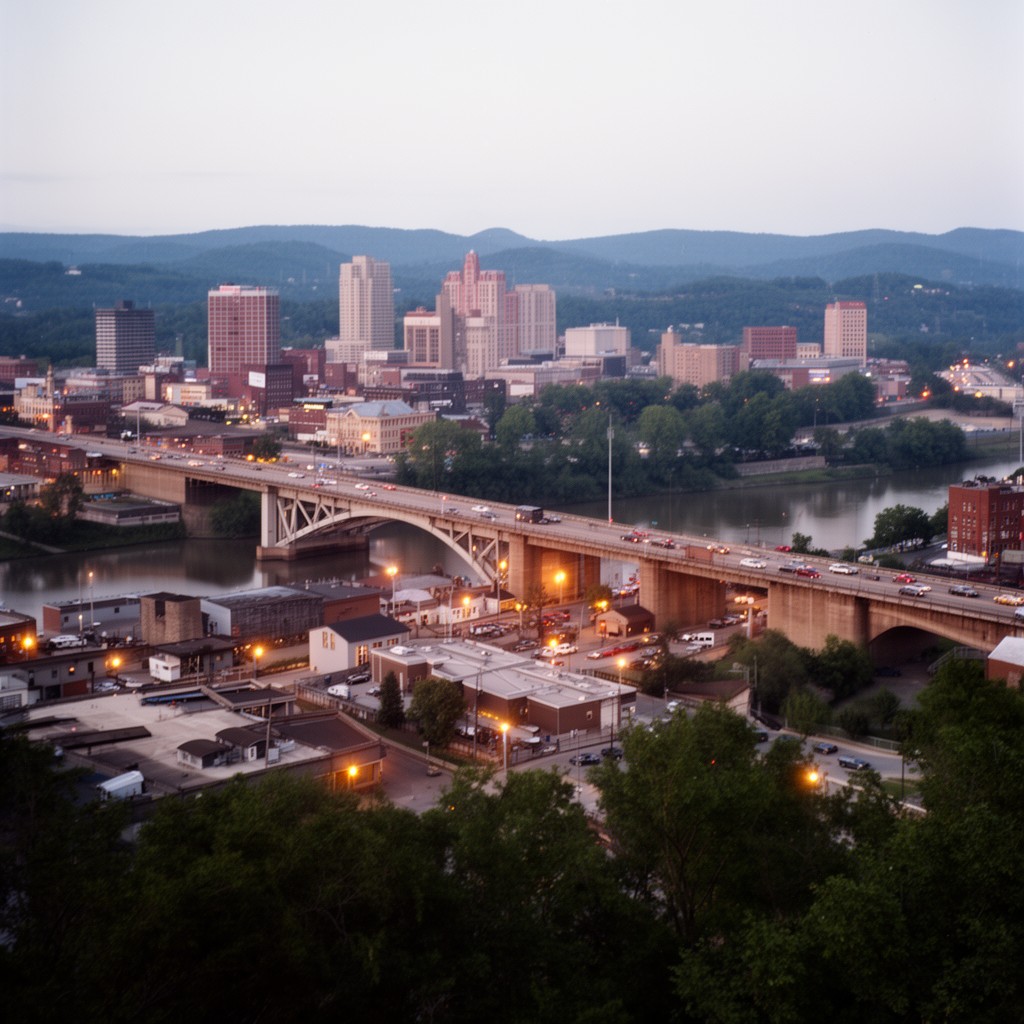 AI-generated illustration of Parkersburg, West Virginia