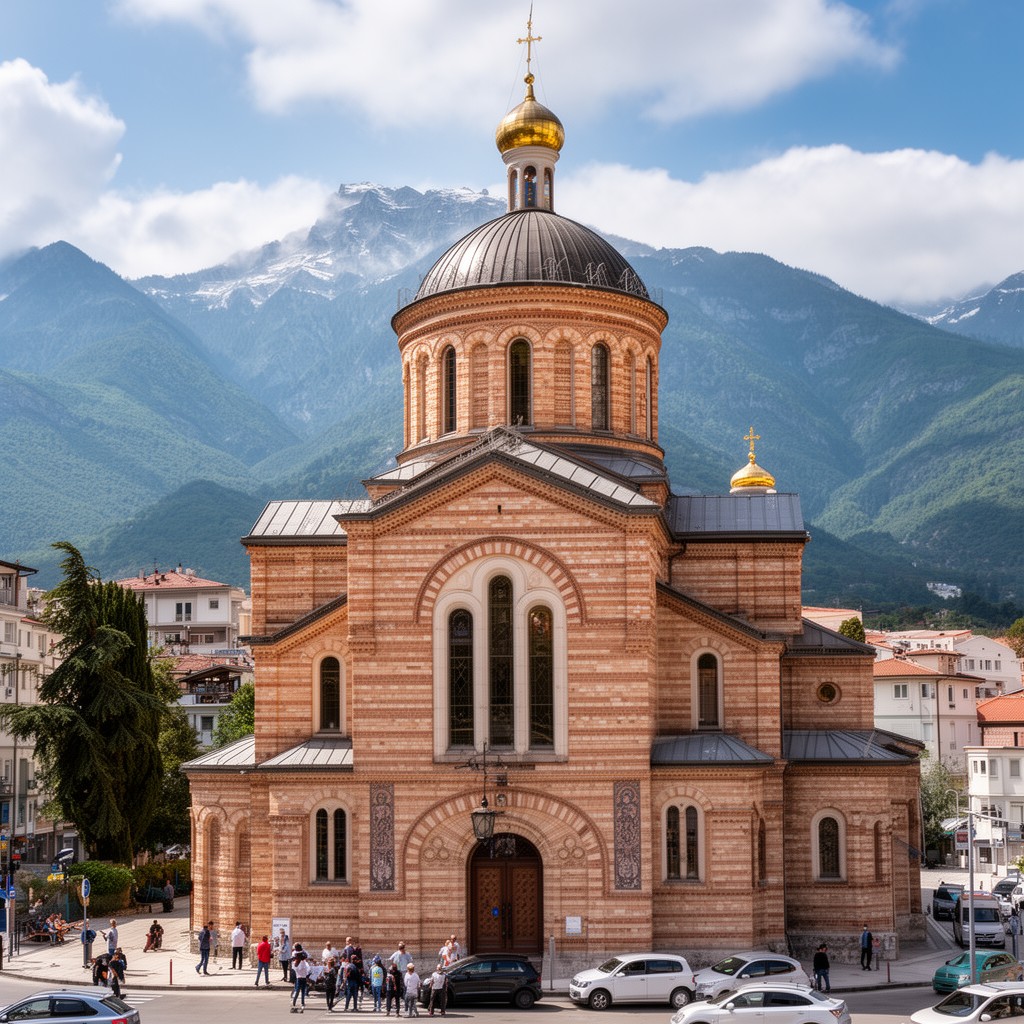 AI-generated illustration of Orthodox Church of Albania