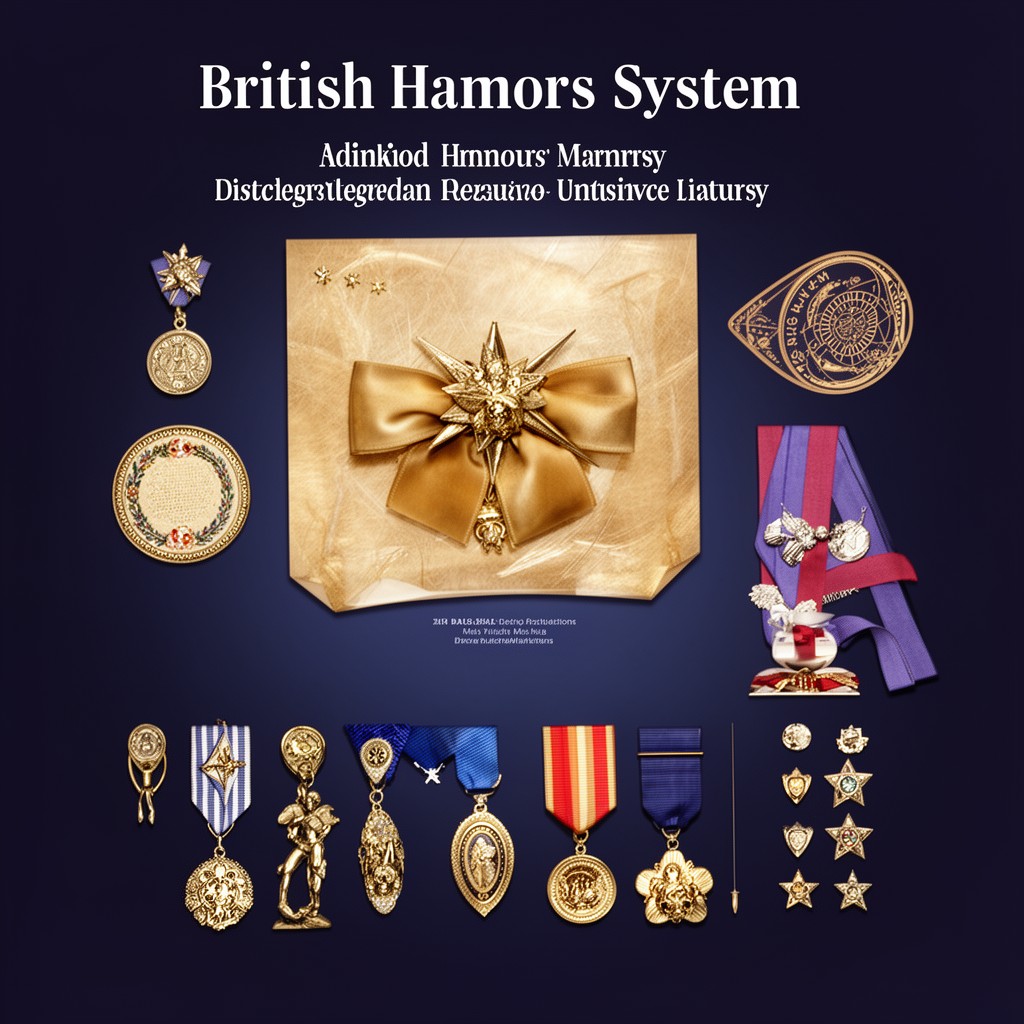 AI-generated illustration of British honours system