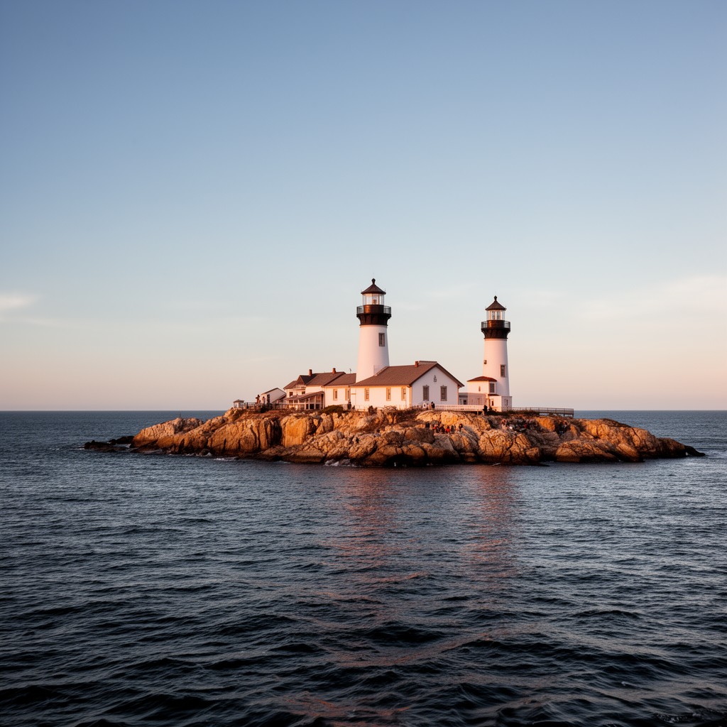 AI-generated illustration of Thacher Island