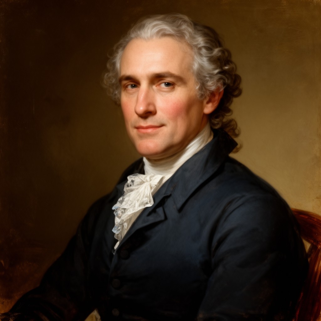AI-generated illustration of Edward Rutledge