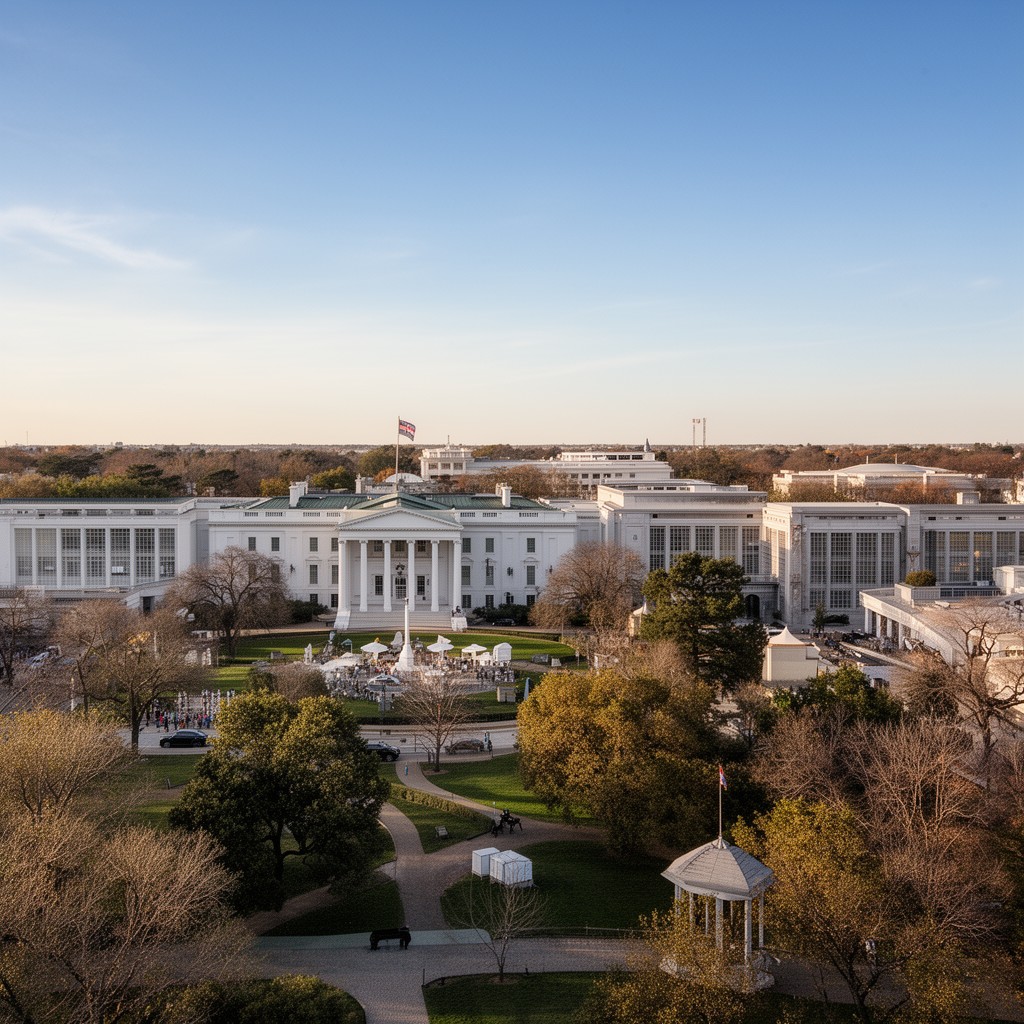 AI-generated illustration of Presidential Libraries
