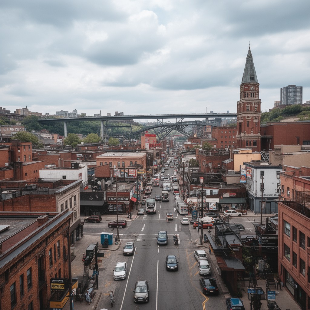 AI-generated illustration of Paterson, New Jersey