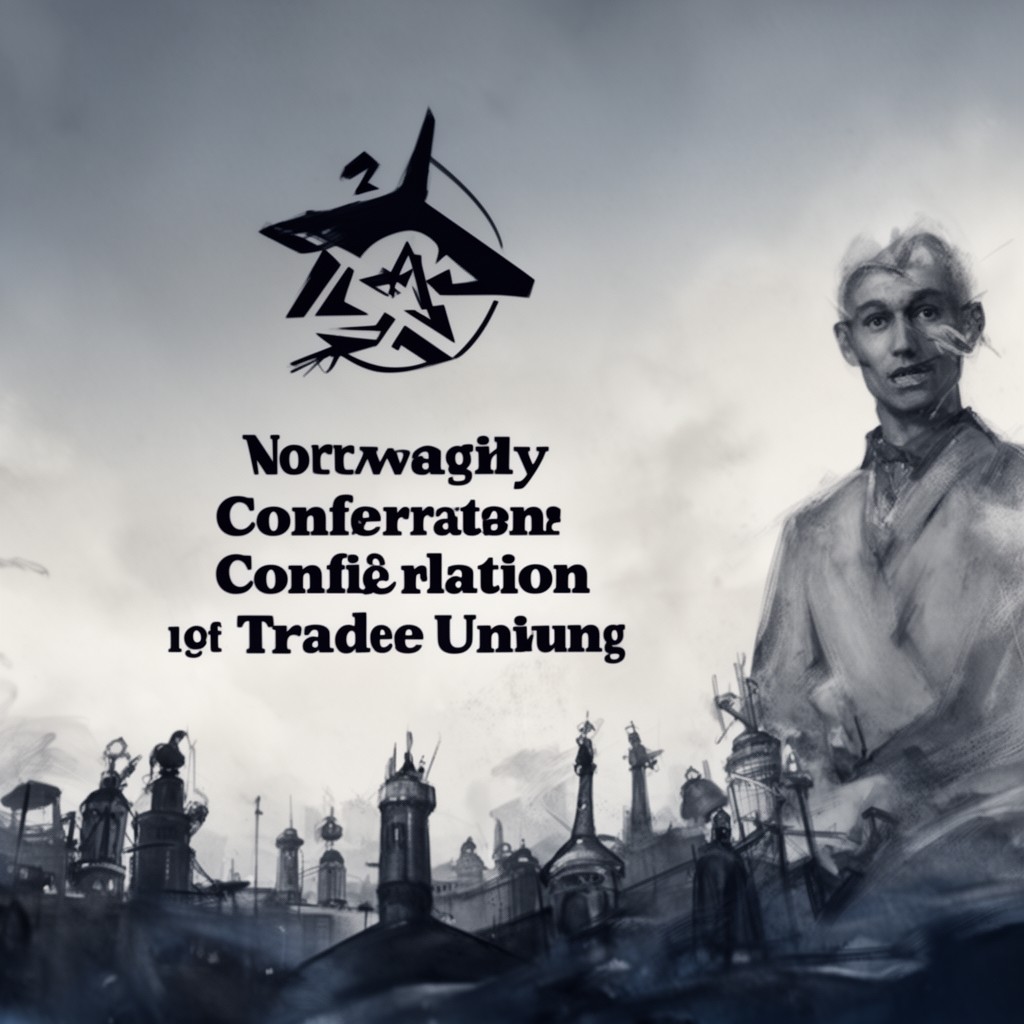 AI-generated illustration of Norwegian Confederation of Trade Unions
