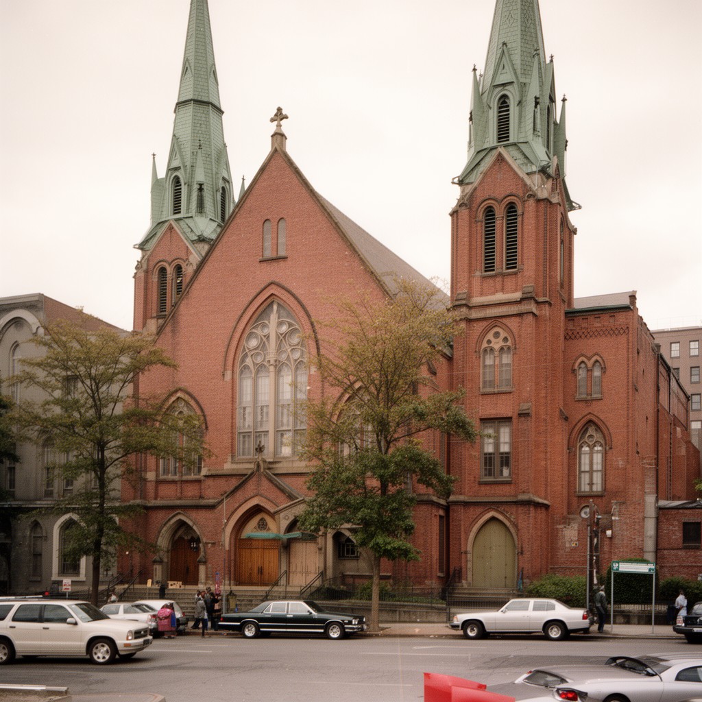 AI-generated illustration of New Hope Baptist Church, Newark, New Jersey