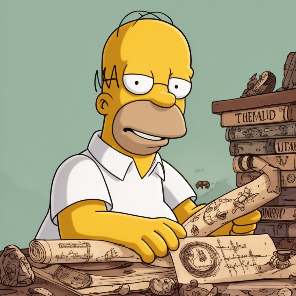AI-generated illustration of Homer