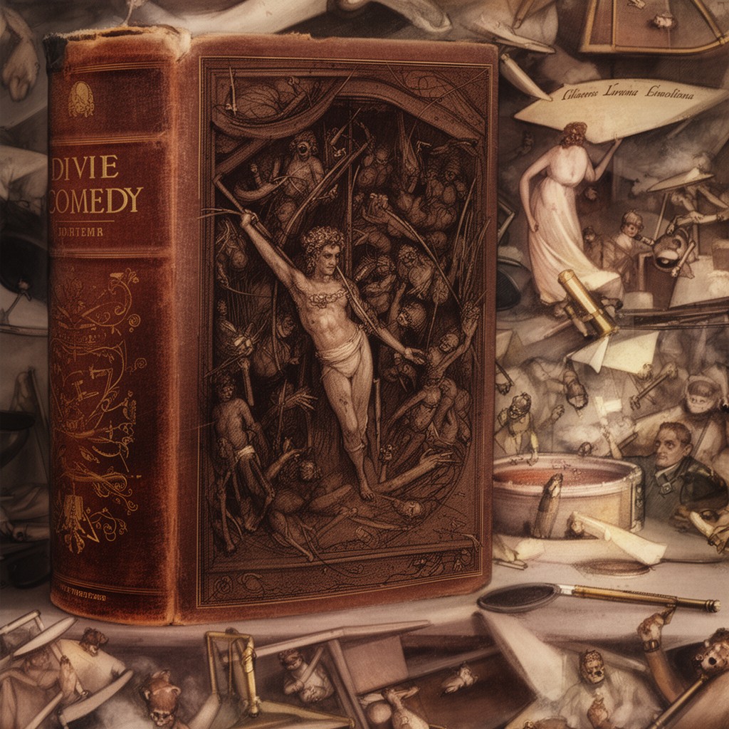 AI-generated illustration of Dante Alighieri's Divine Comedy