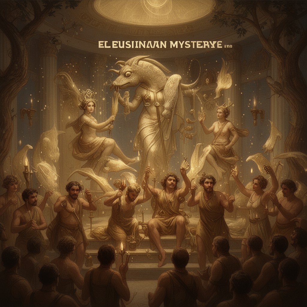 AI-generated illustration of Eleusinian Mysteries