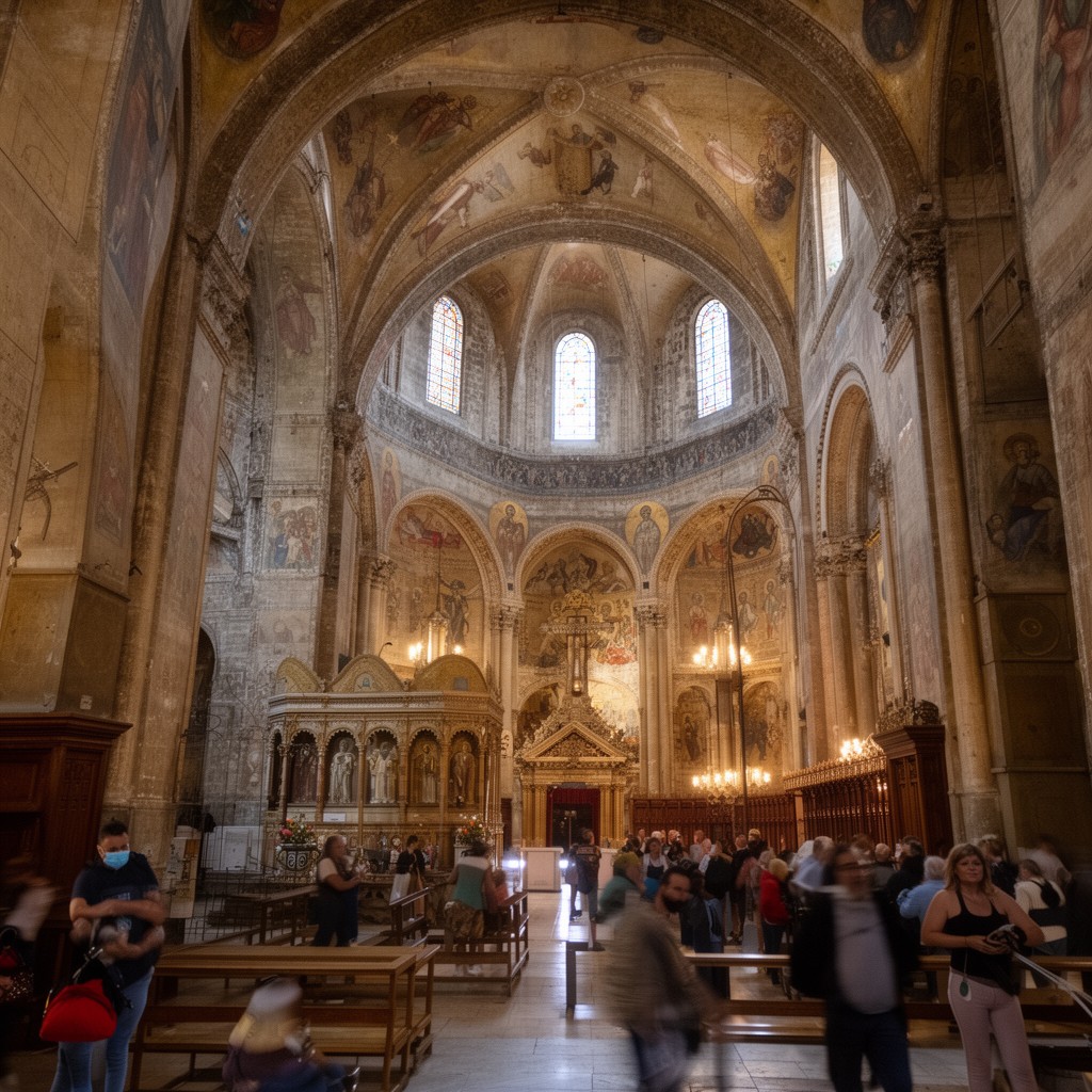 AI-generated illustration of Church of the Holy Sepulchre