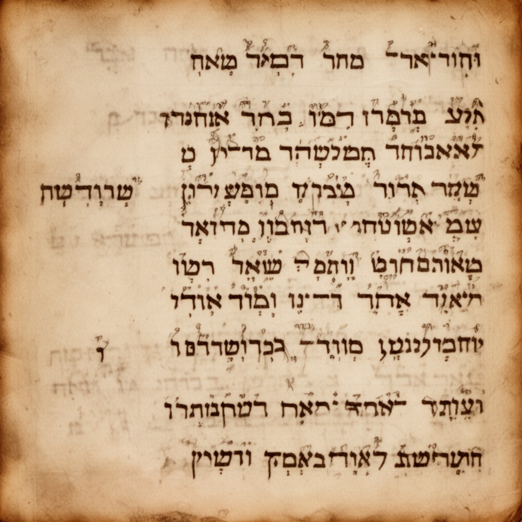 AI-generated illustration of Aramaic