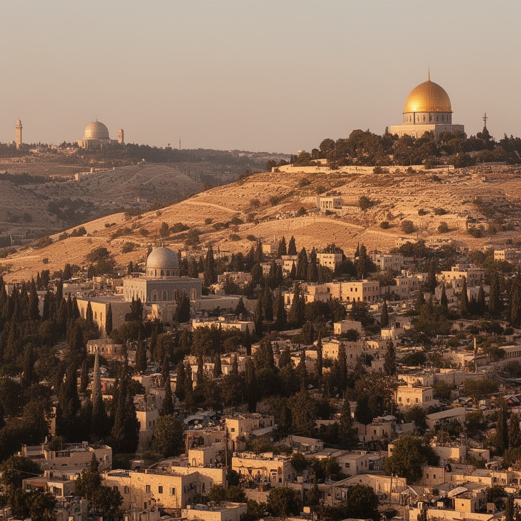 AI-generated illustration of Hills of Jerusalem