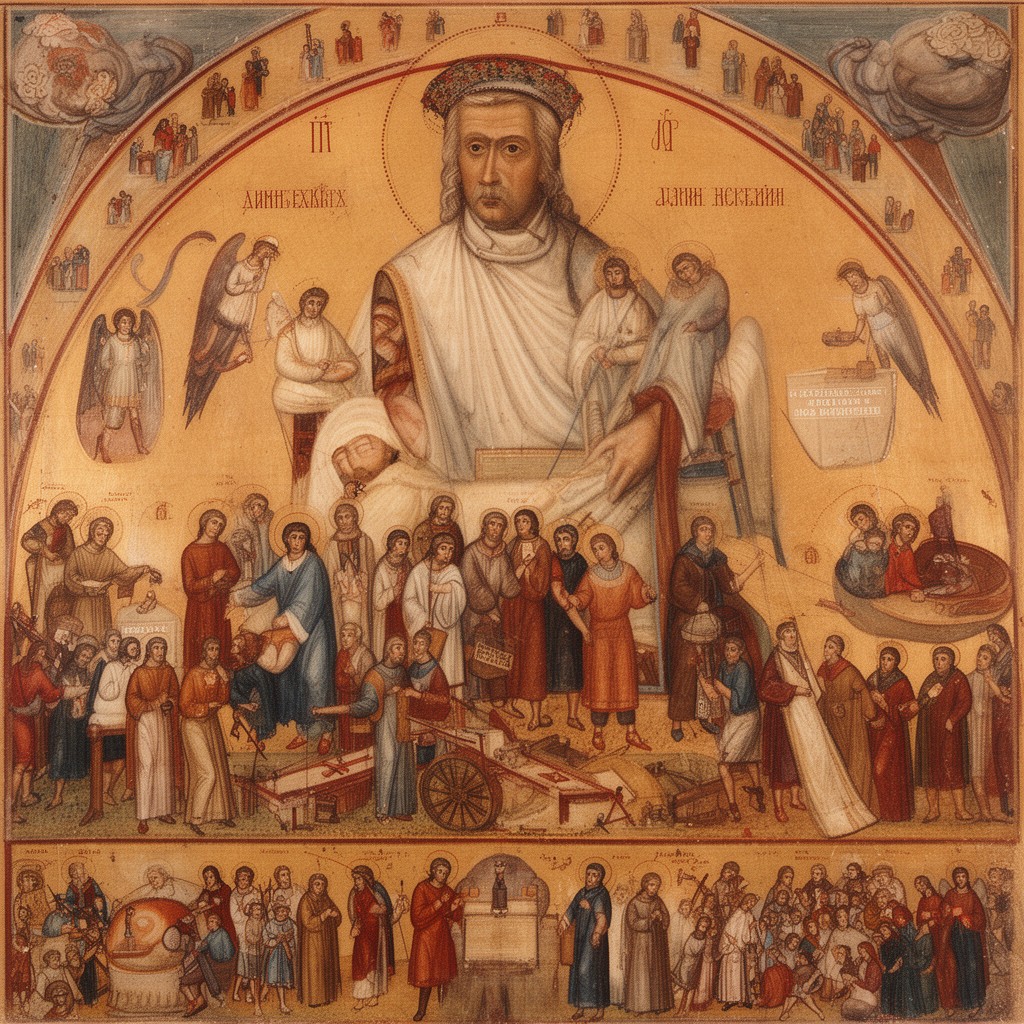 AI-generated illustration of Christian iconography
