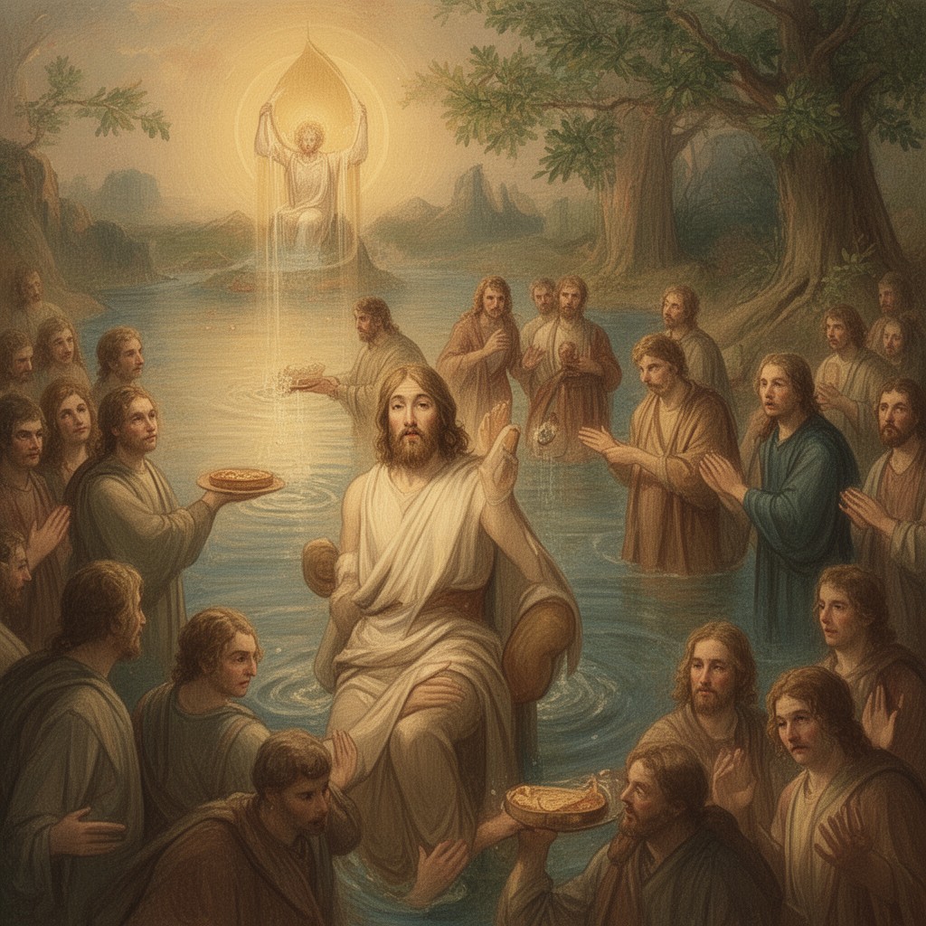 AI-generated illustration of Feast of the Baptism of the Lord