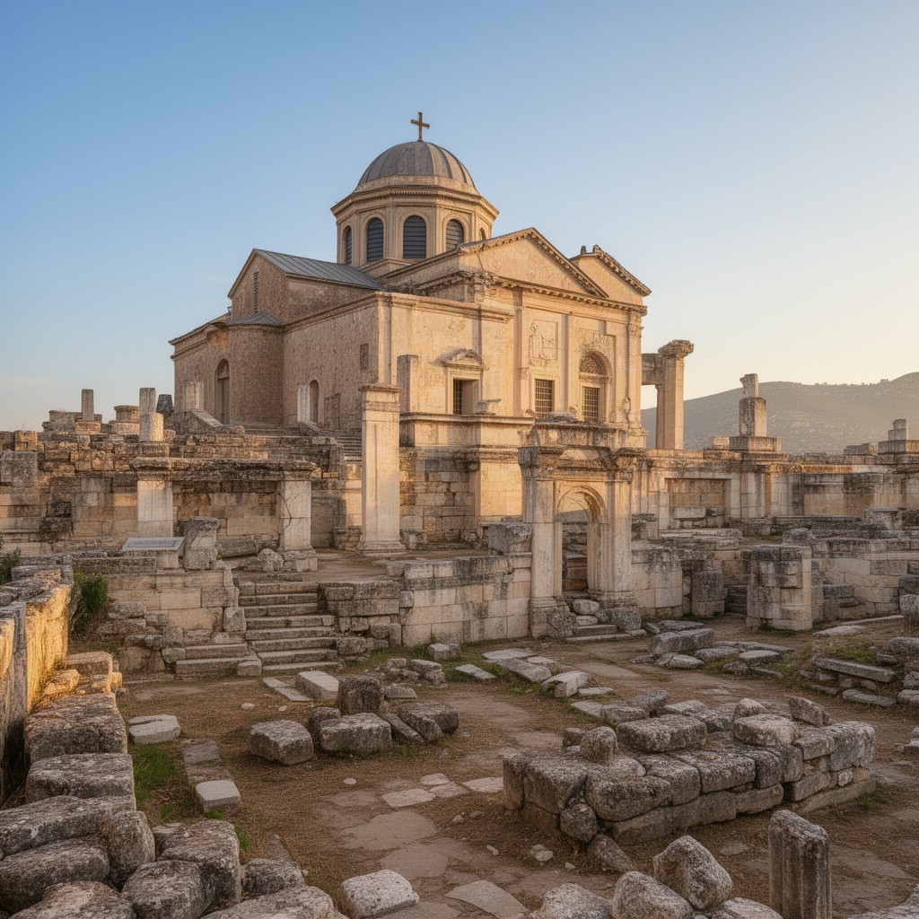AI-generated illustration of church in Ephesus