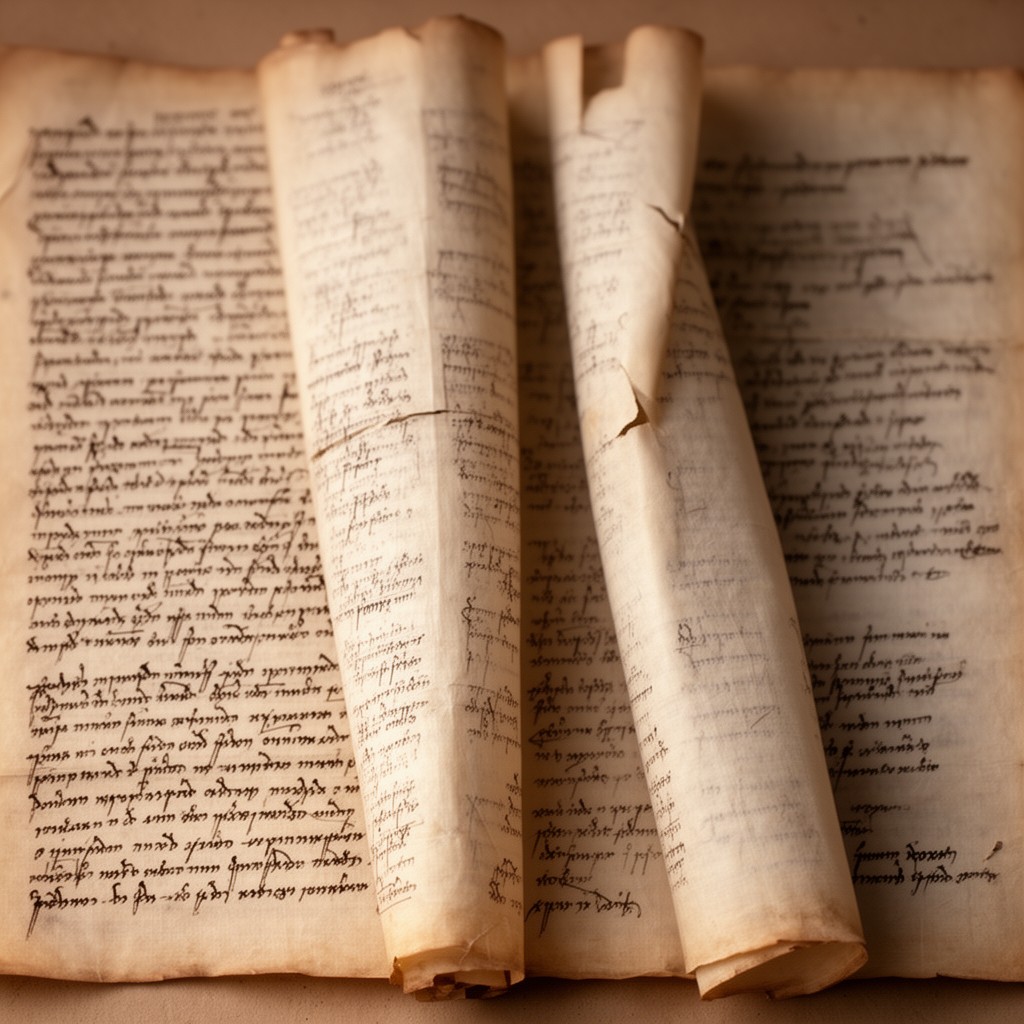 AI-generated illustration of Dead Sea Scrolls