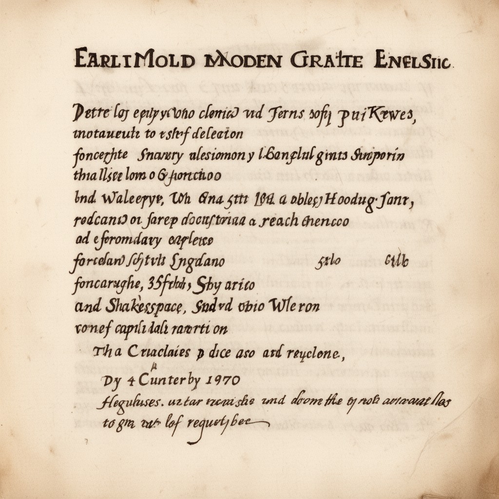 AI-generated illustration of Early Modern English
