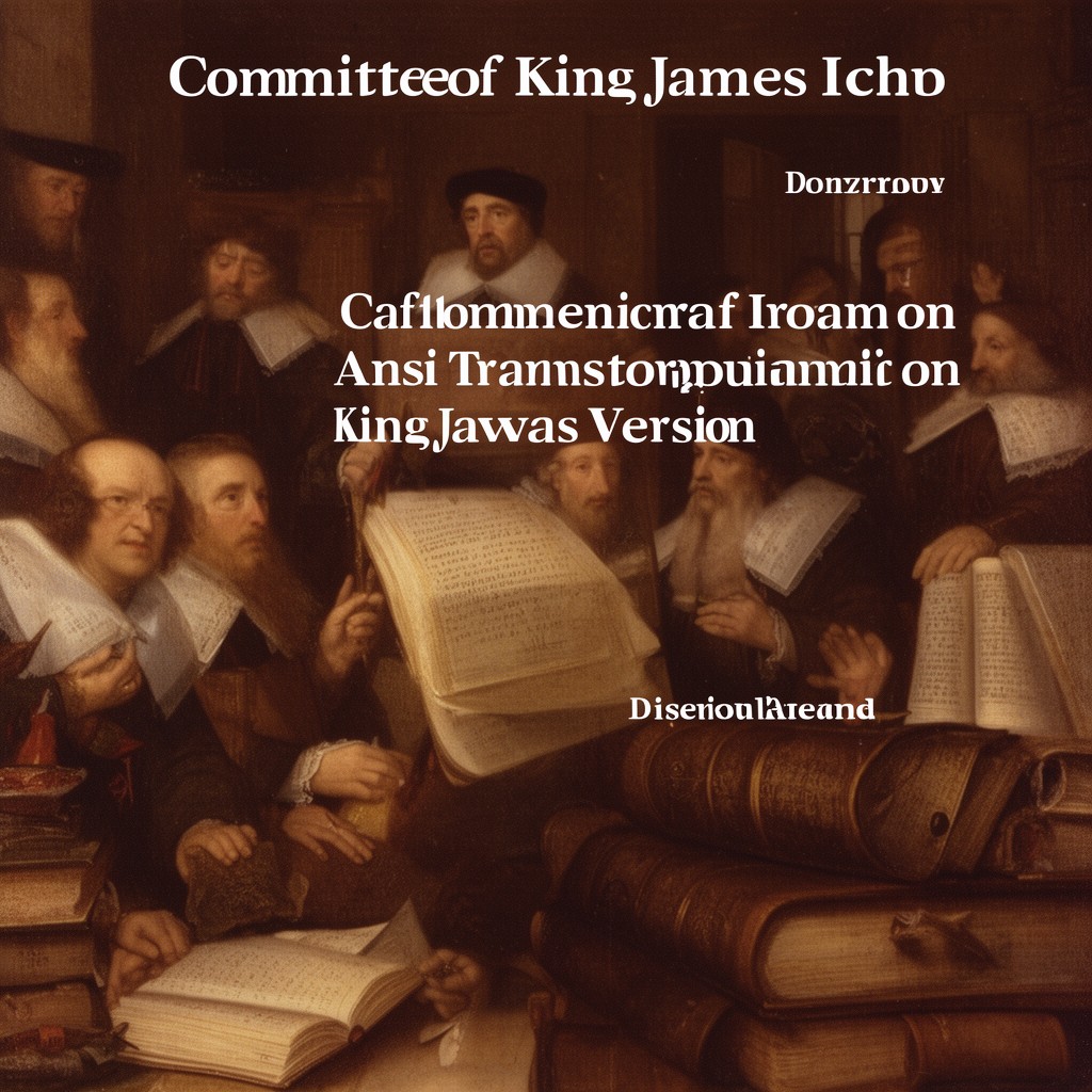 AI-generated illustration of Committee of translators appointed by King James I