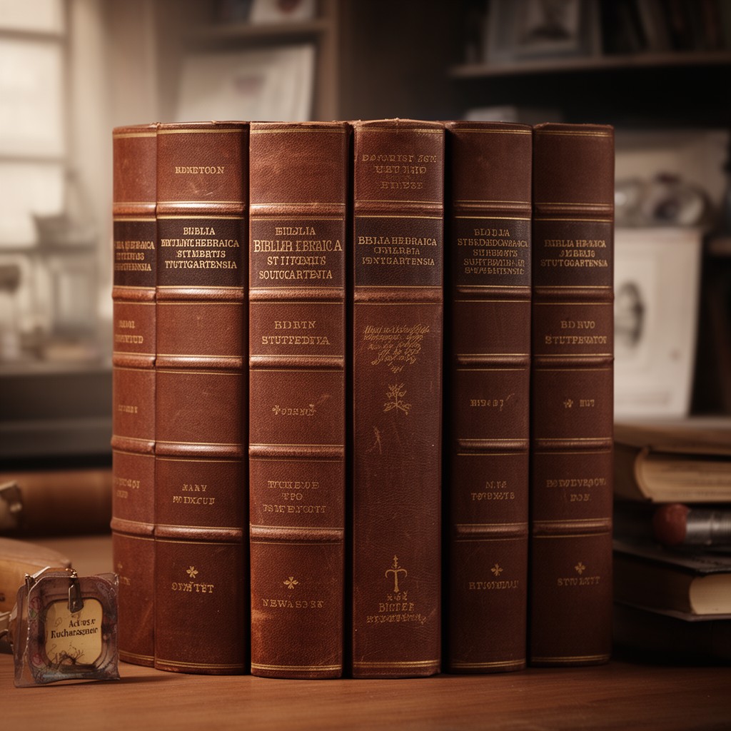 AI-generated illustration of Biblia Hebraica Stuttgartensia