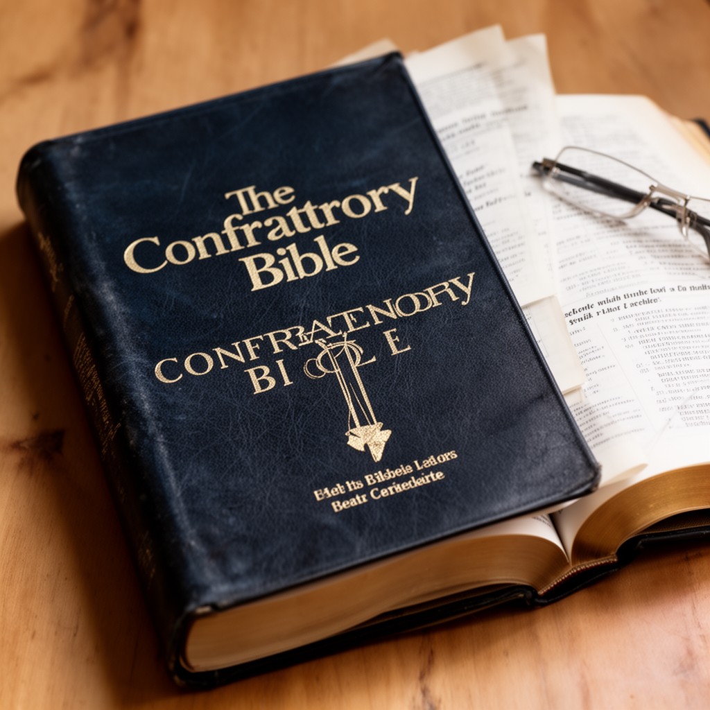 AI-generated illustration of Confraternity Bible