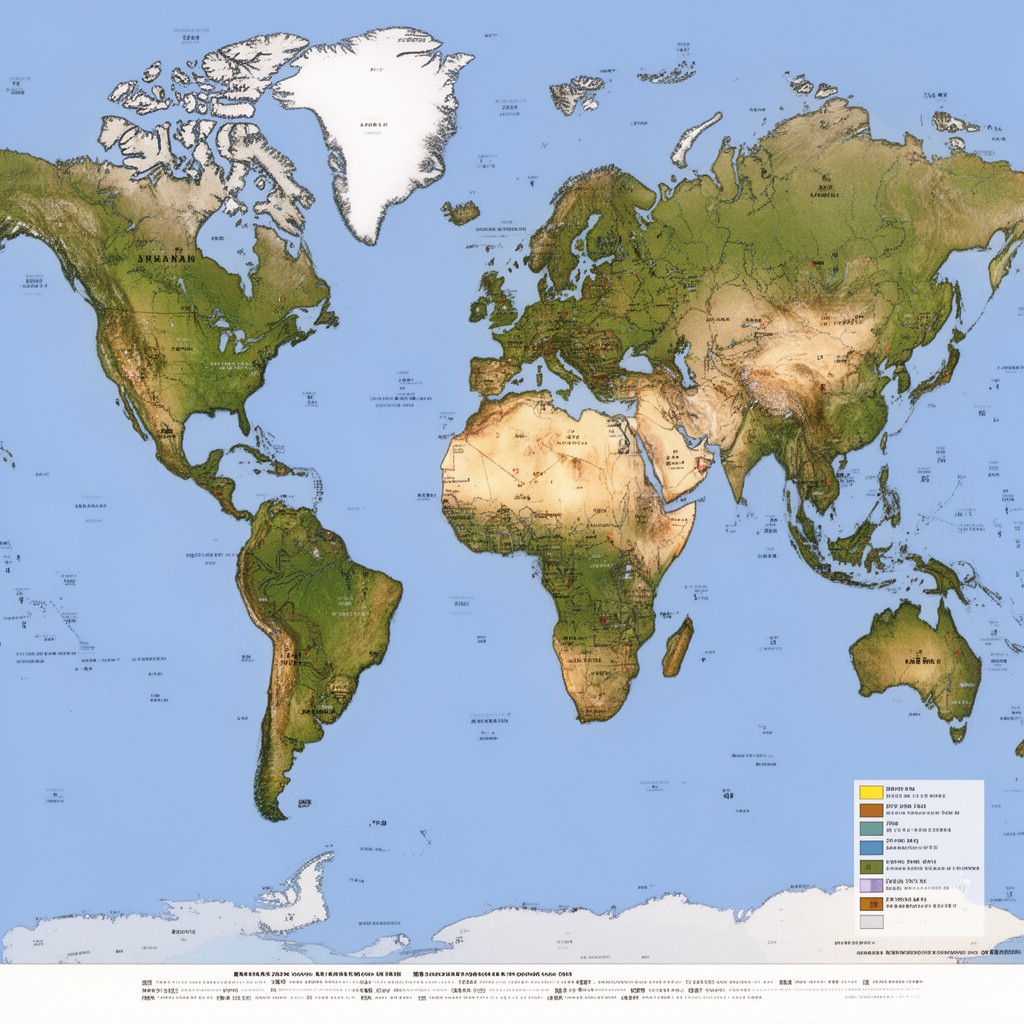 AI-generated illustration of Spanish-speaking world
