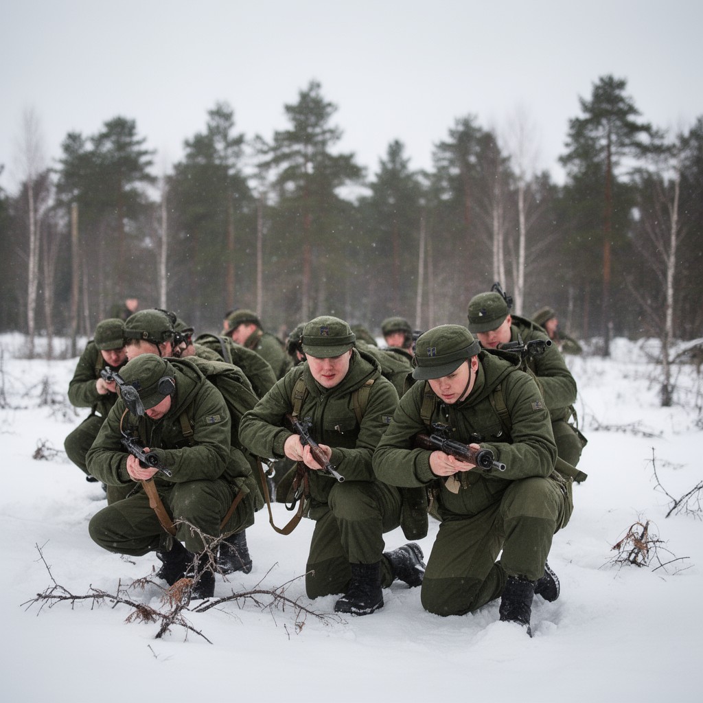 AI-generated illustration of Finnish Army