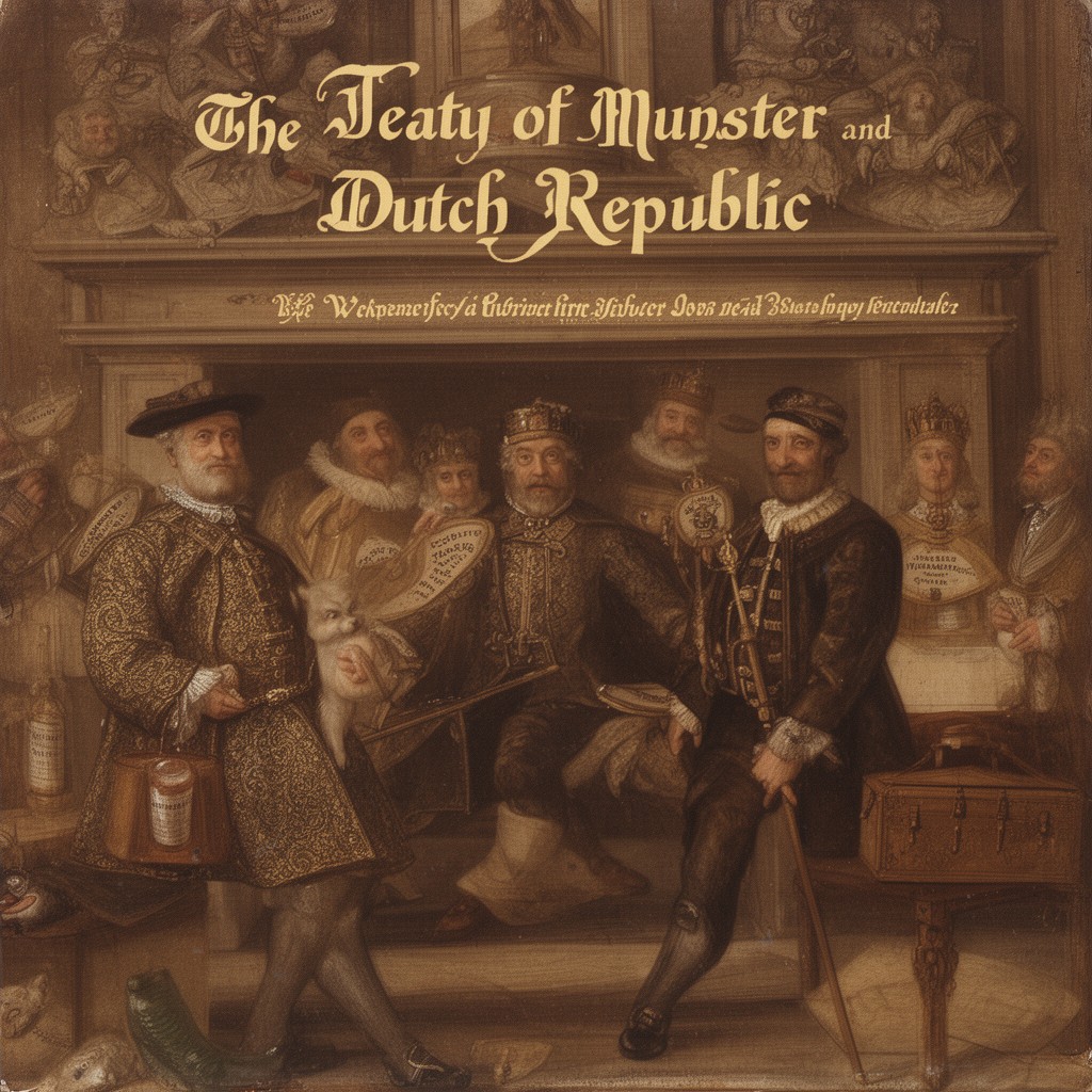 AI-generated illustration of Treaty of Münster between Spain and the Dutch Republic