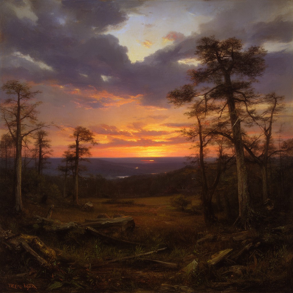 AI-generated illustration of Twilight in the Wilderness