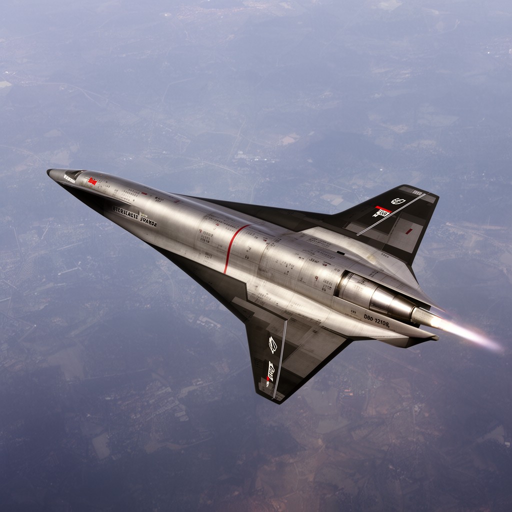 AI-generated illustration of North American X-15