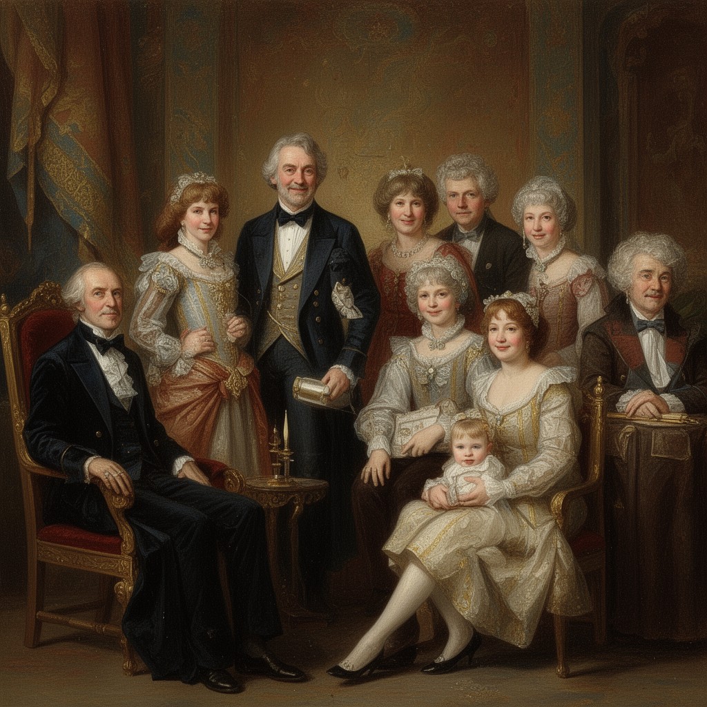 AI-generated illustration of Stanley family