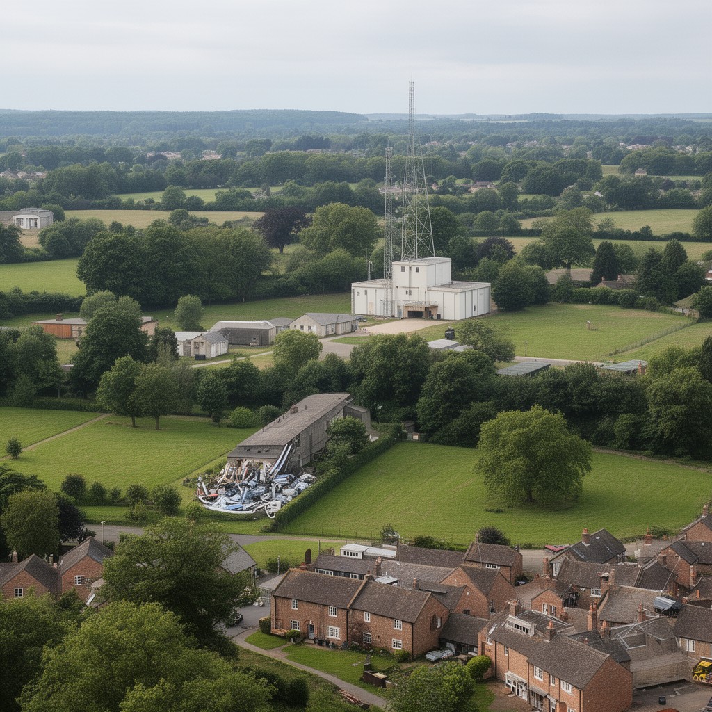 AI-generated illustration of Chicksands, Bedfordshire, England