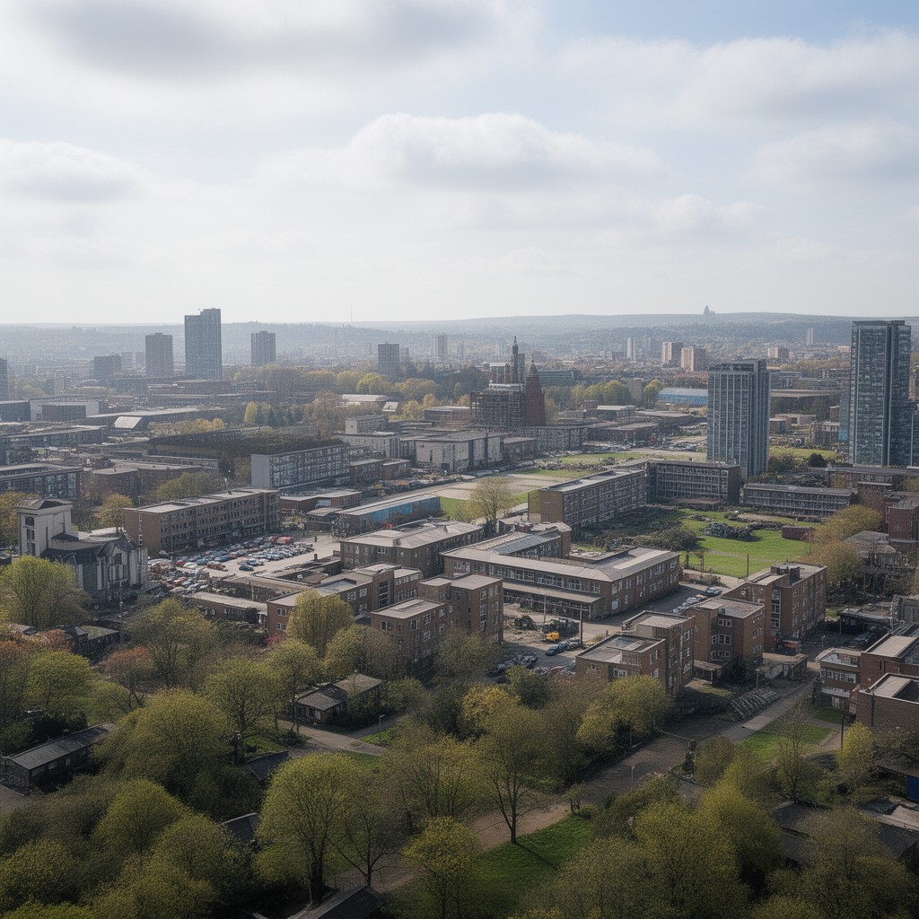 AI-generated illustration of UK Ministry of Defence estate