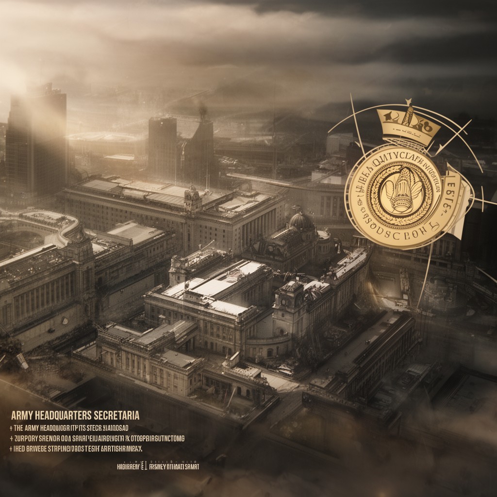 AI-generated illustration of Army Headquarters Secretariat