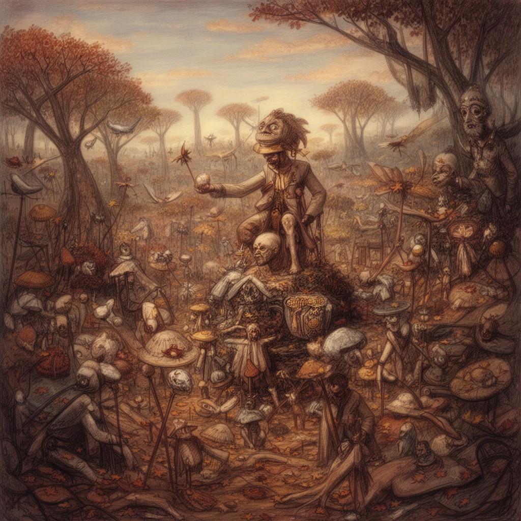 AI-generated illustration of The Autumn of the Patriarch