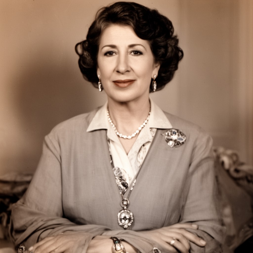AI-generated illustration of Queen Zein al-Sharaf