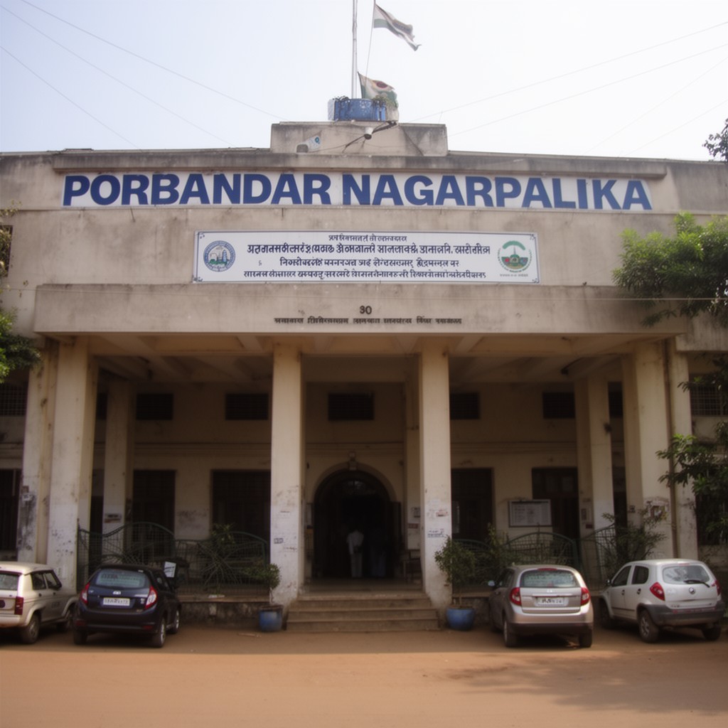 AI-generated illustration of Porbandar Nagarpalika