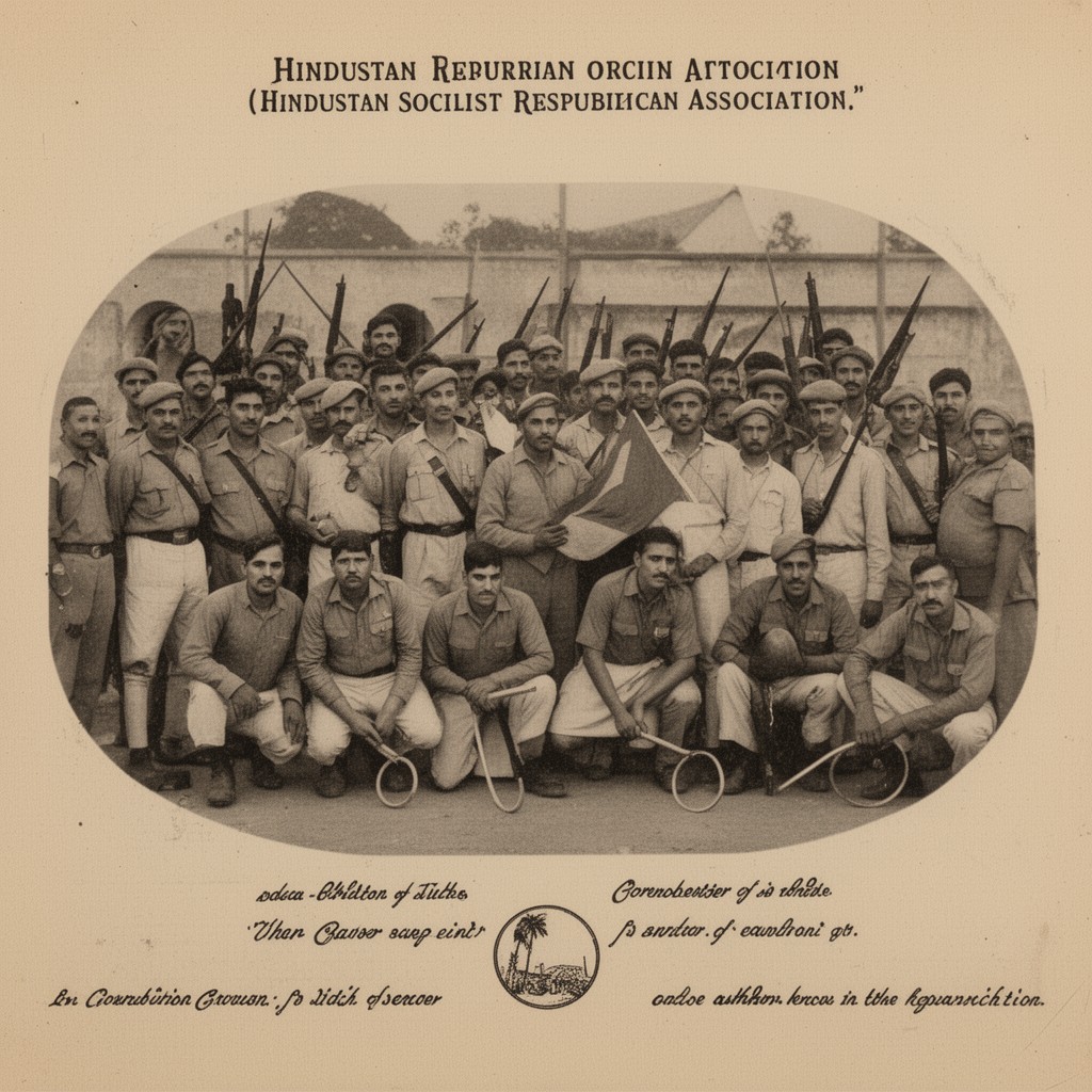 AI-generated illustration of Hindustan Socialist Republican Association