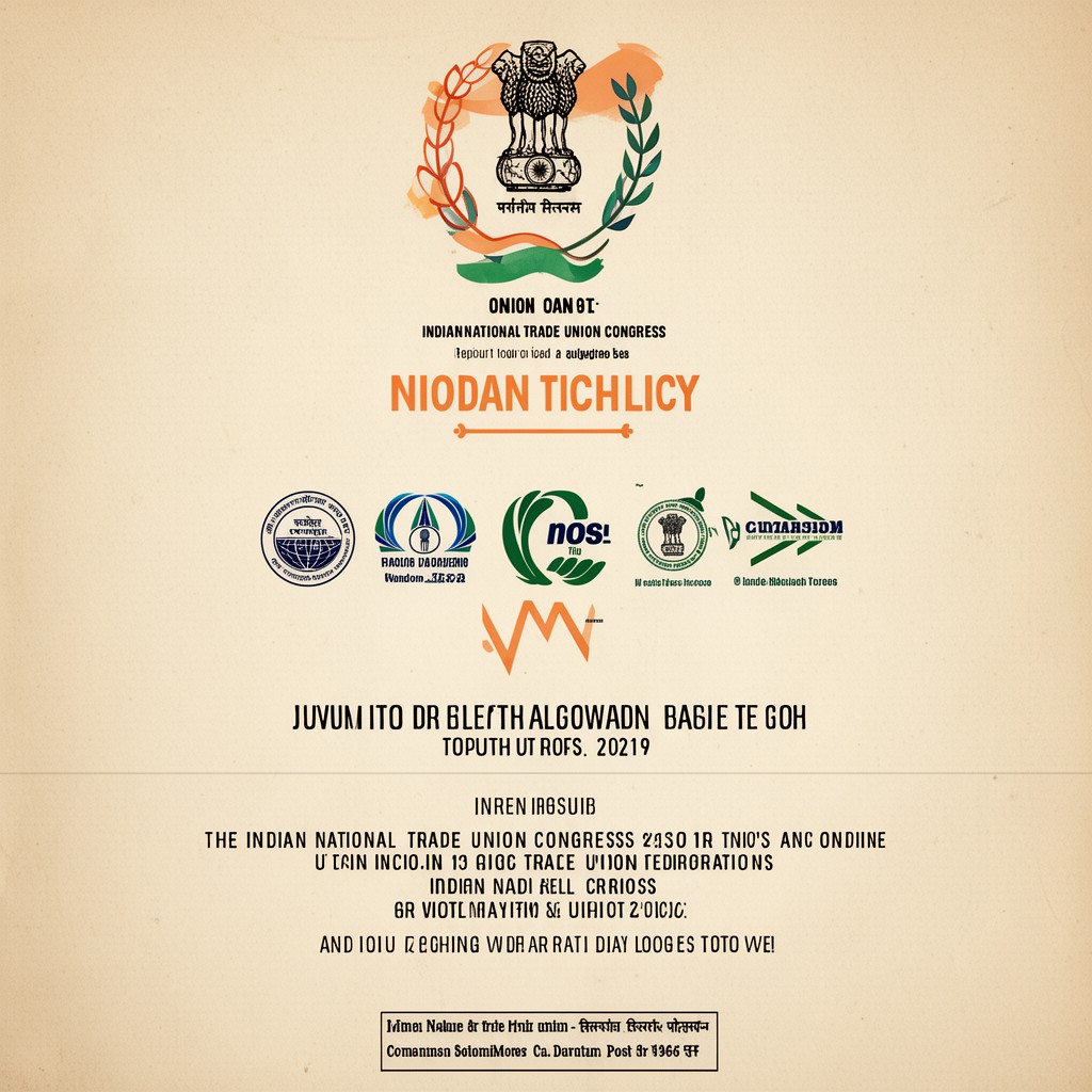 AI-generated illustration of Indian National Trade Union Congress