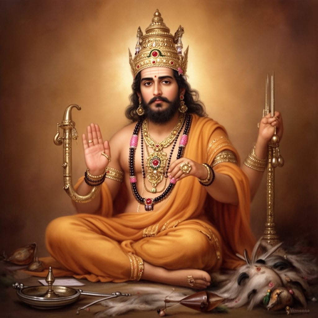 AI-generated illustration of Adi Shankaracharya